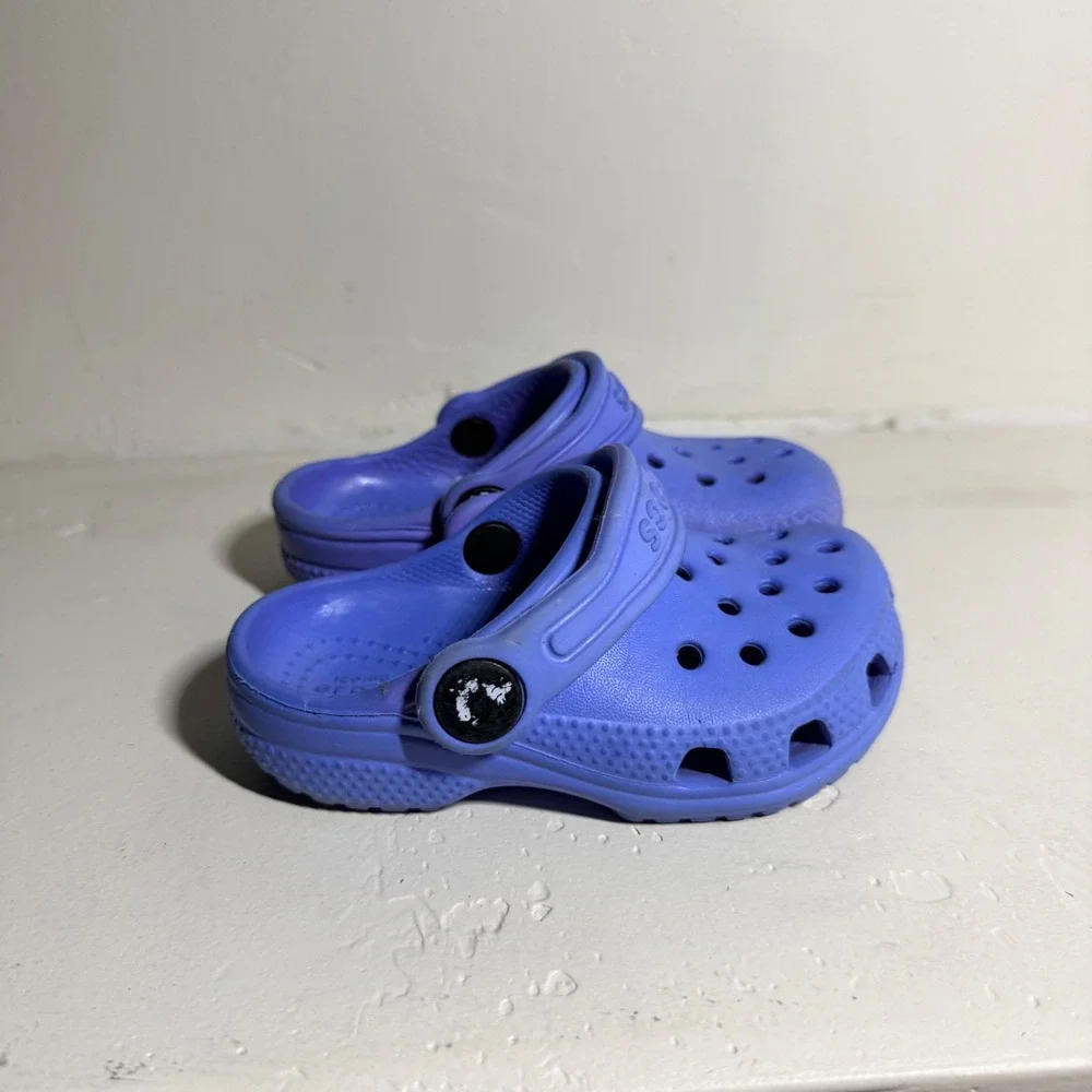 Crocs Clogs Classic Slip On Purple Kids Size C6